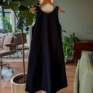 Muji Black Sleeveless Maxi Dress